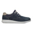 Sneakers blu in pelle scamosciata con dettagli traforati P Essentials, Brand, SKU m115000071, Immagine 0